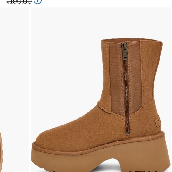 UGG , chestnut suede Heeled Boots, BRAND NEW !! no box, size 8. (8.5 runs big ) - Picture 5 of 12